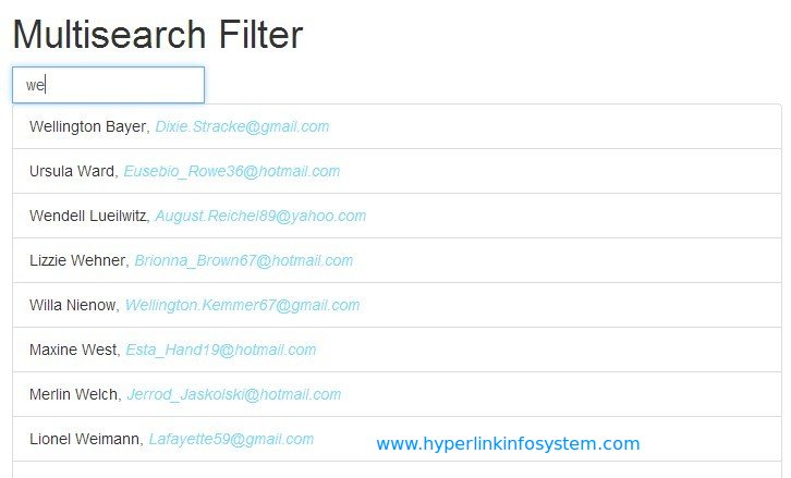 multisearch filter