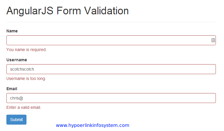 angularjs validation