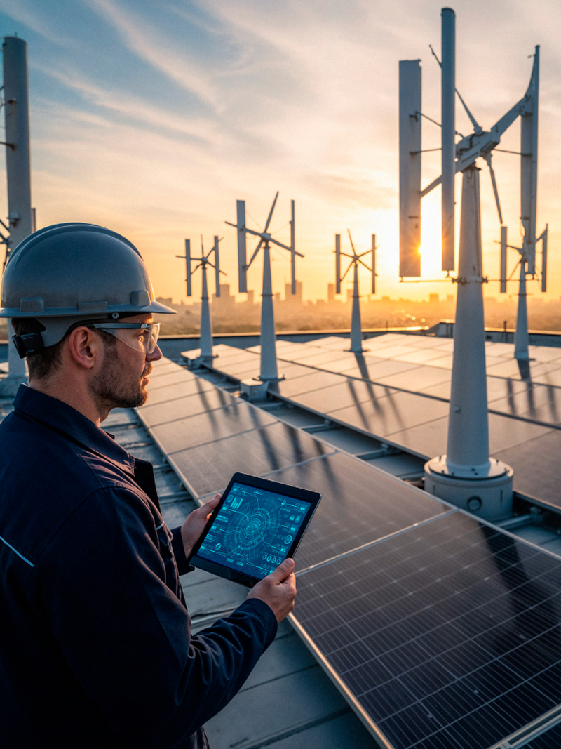 A renewable energy provider optimizing smart grid operations