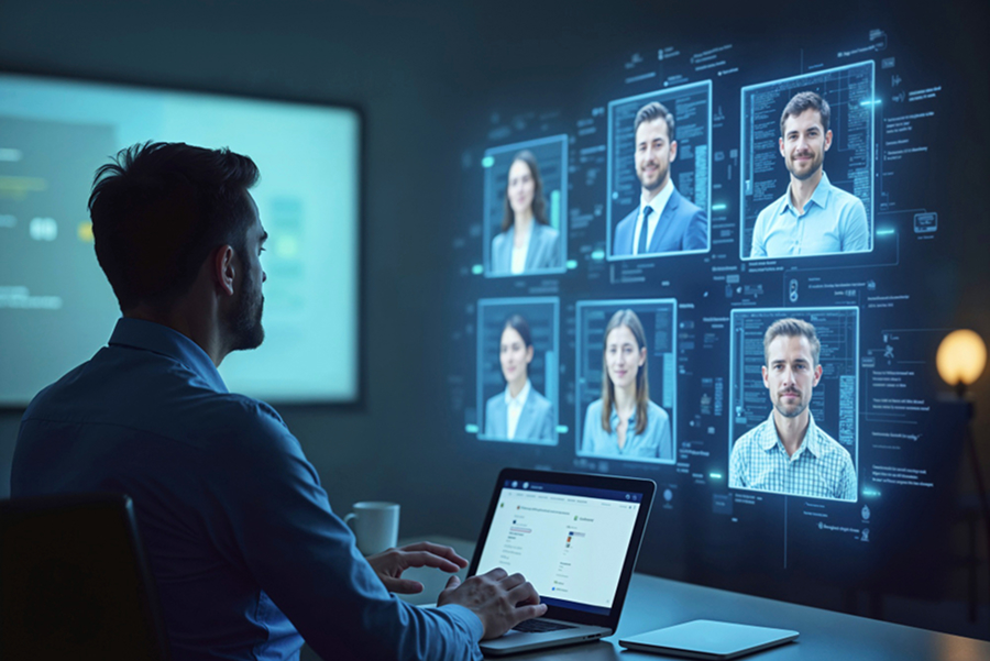 AI recruitment solution with intelligent hiring automation