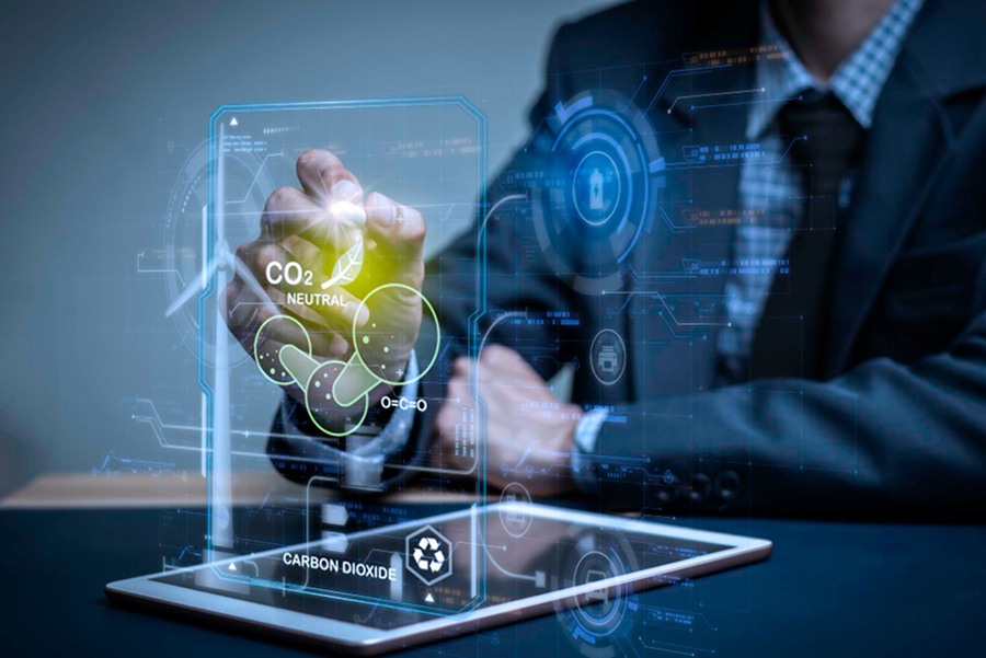 Blockchain carbon emissions tracking and reporting system