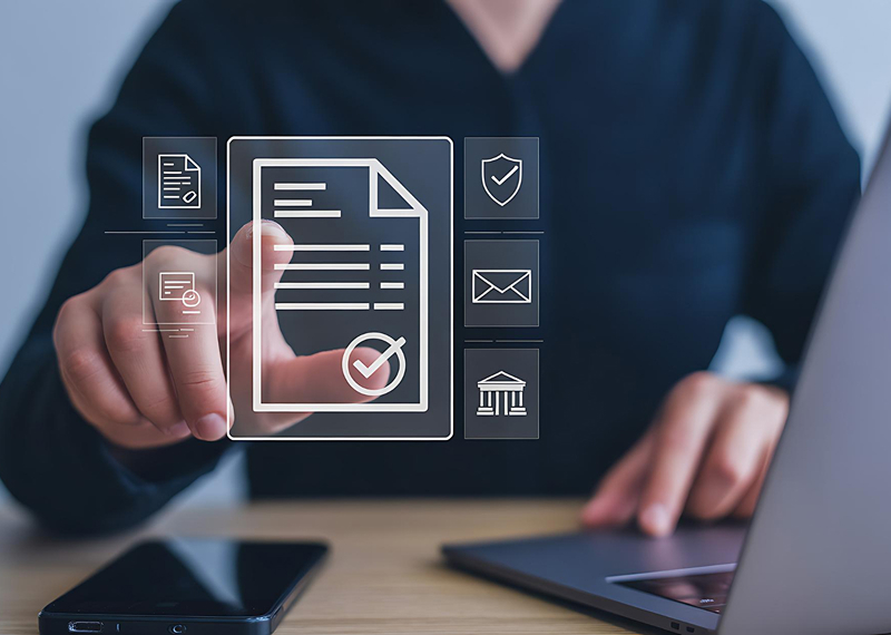 Blockchain-based document verification platform