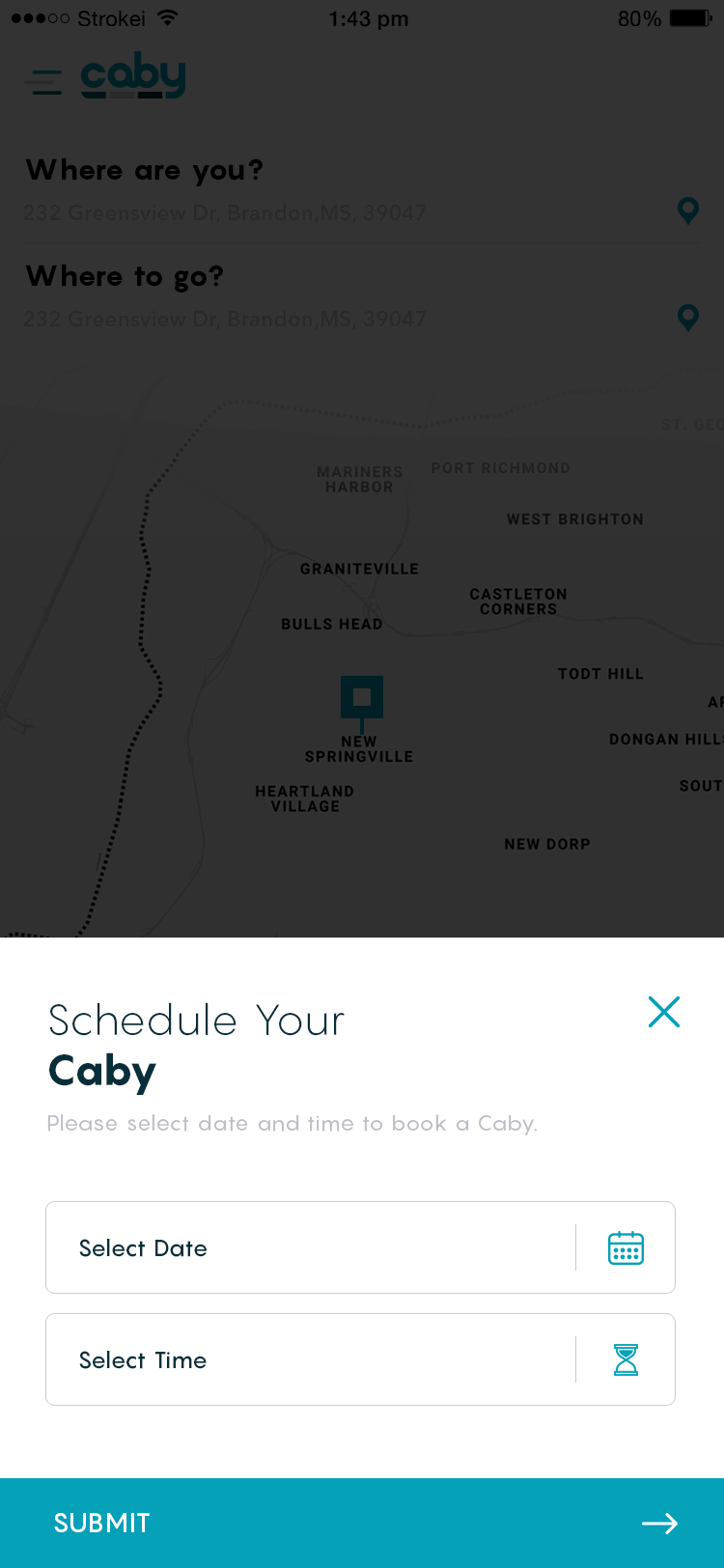 caby ride hailing mobile app