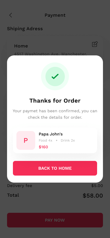 papa john's pizza delivery app