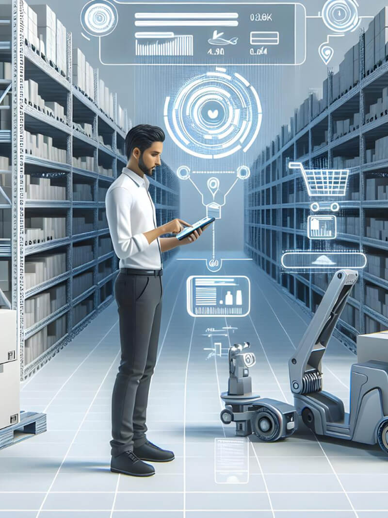 A logistics company enhancing warehouse efficiency