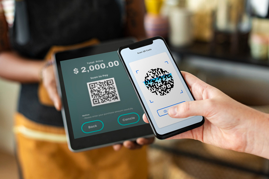 Digital banking mobile app with biometric authentication