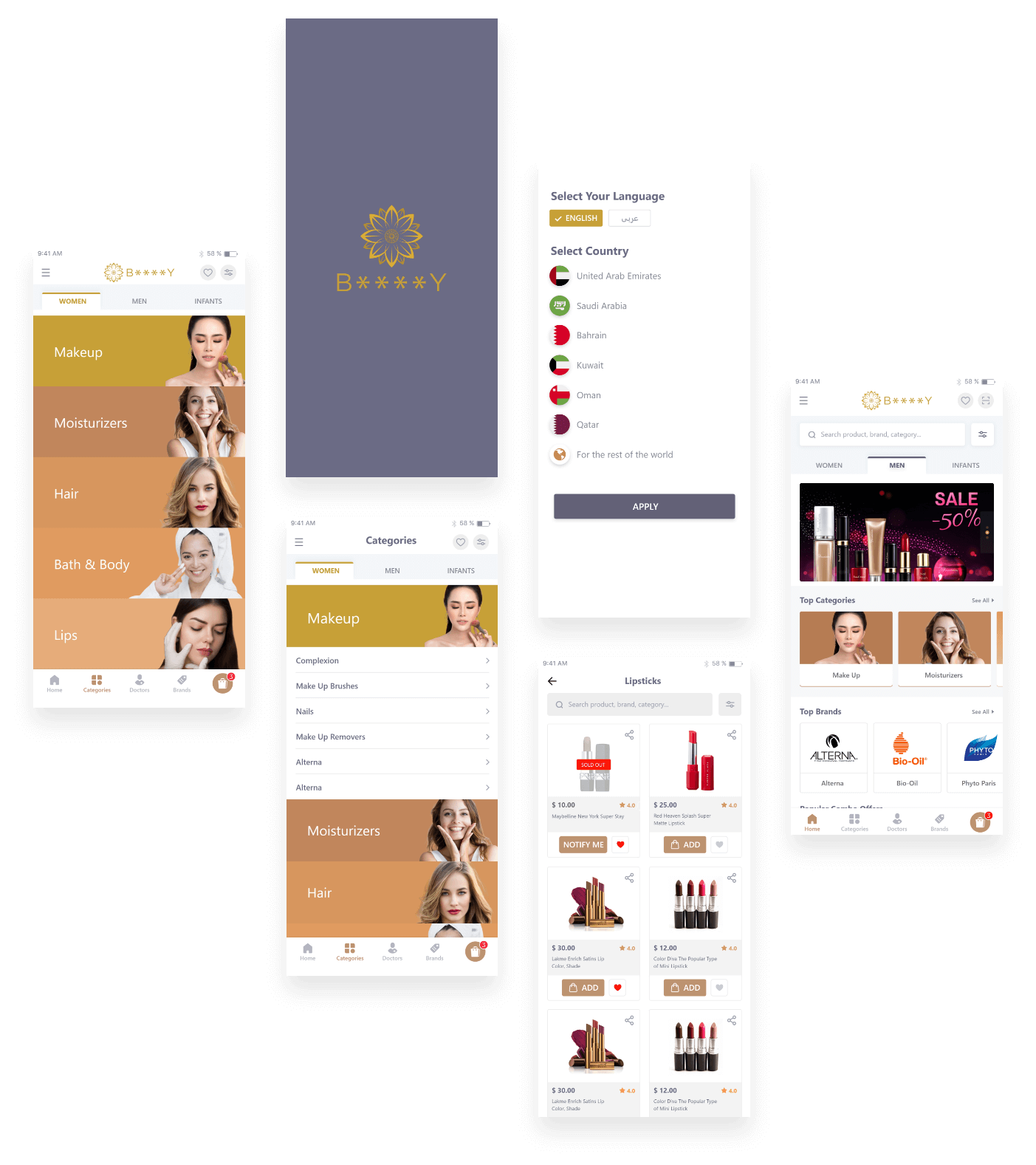 Ecommerce Website & App for Cosmetics Products