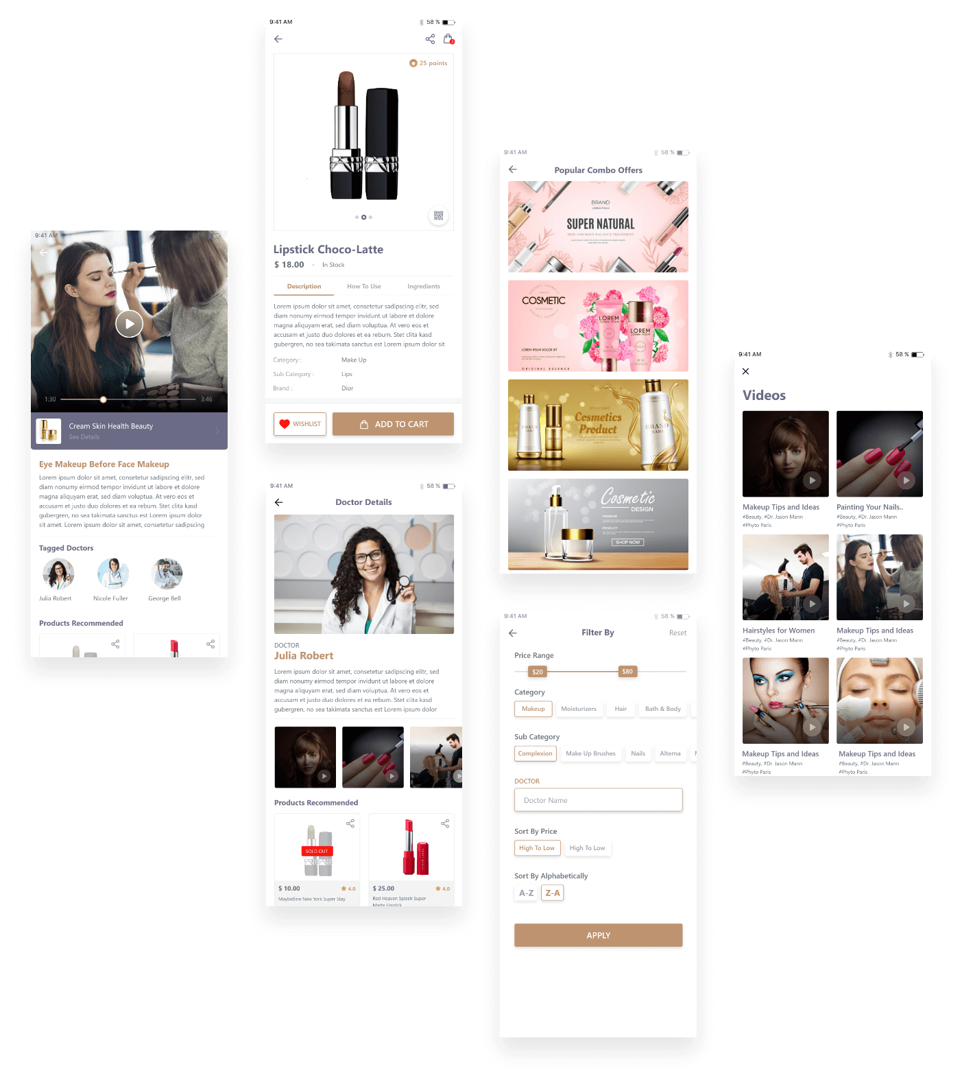 Ecommerce Website & App for Cosmetics Products