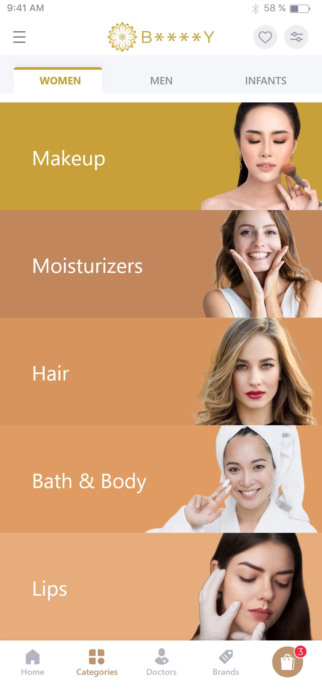 Ecommerce Website & App for Cosmetics Products