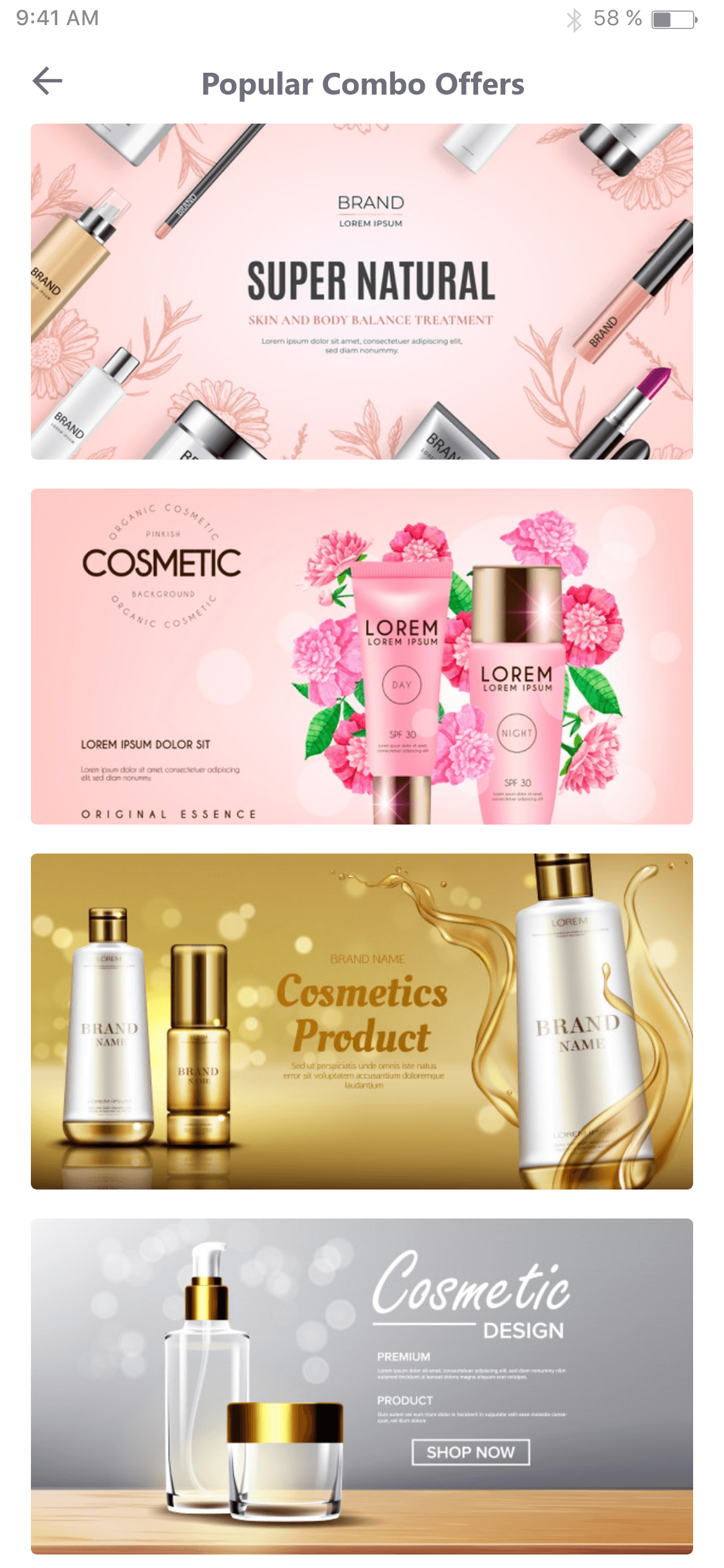 Ecommerce Website & App for Cosmetics Products