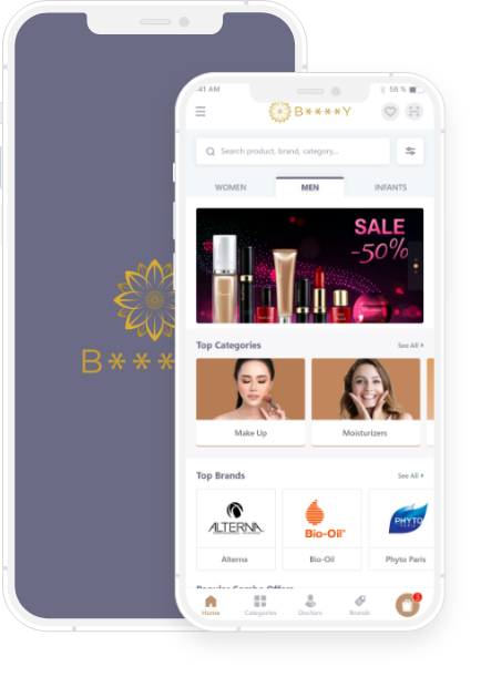 Ecommerce Website & App for Cosmetics Products