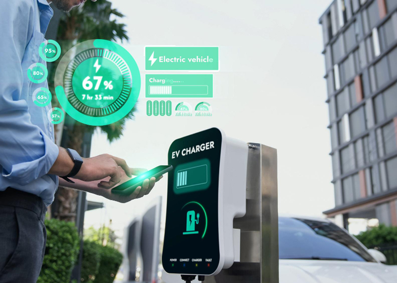 EV charging station management platform architecture