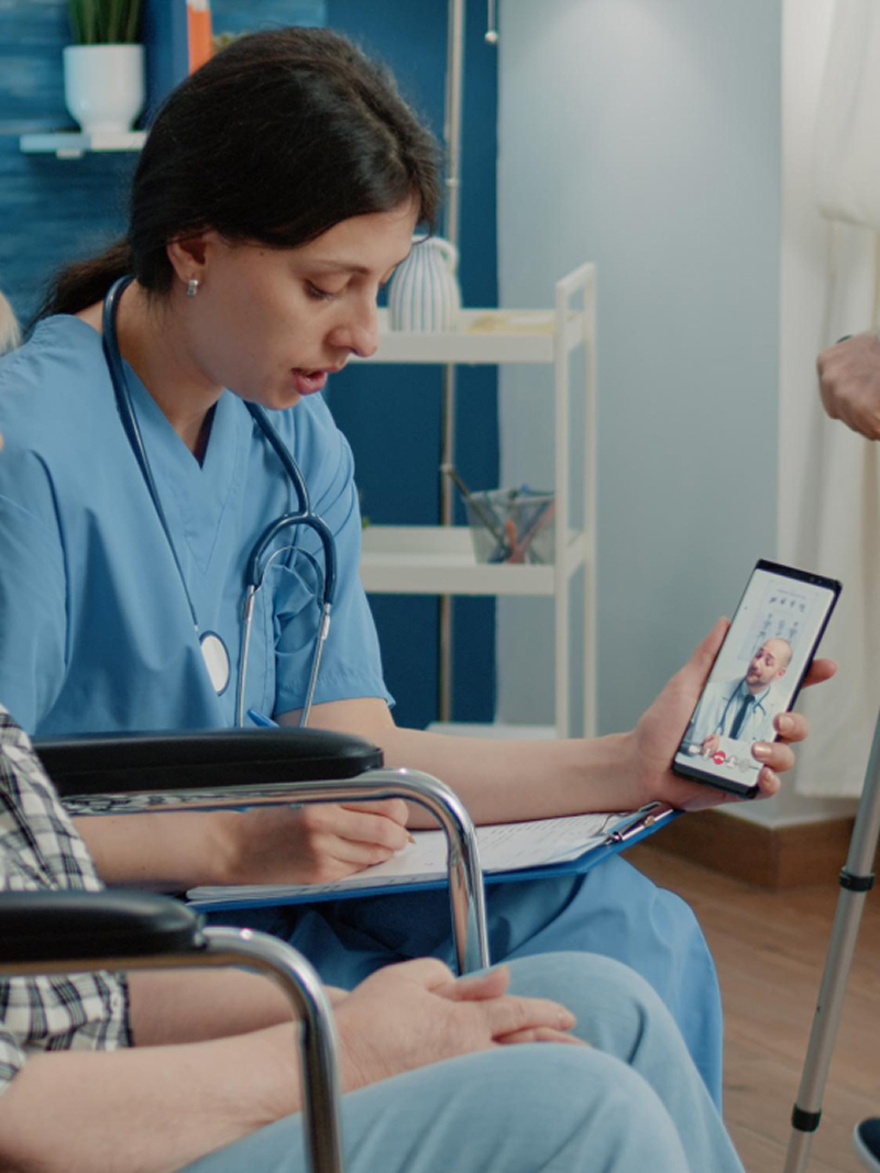 A healthcare organization enhancing remote care delivery