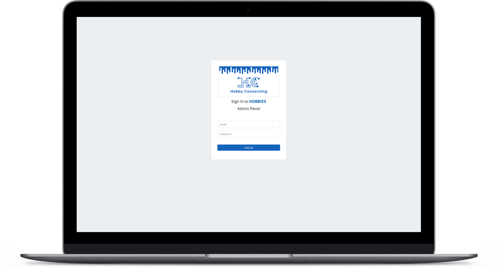 hobby connecting admin panel