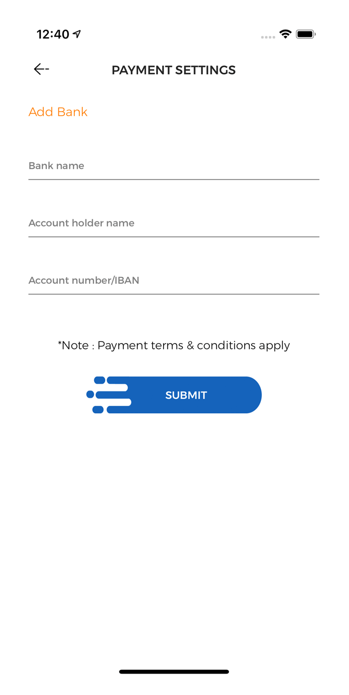 payment settings