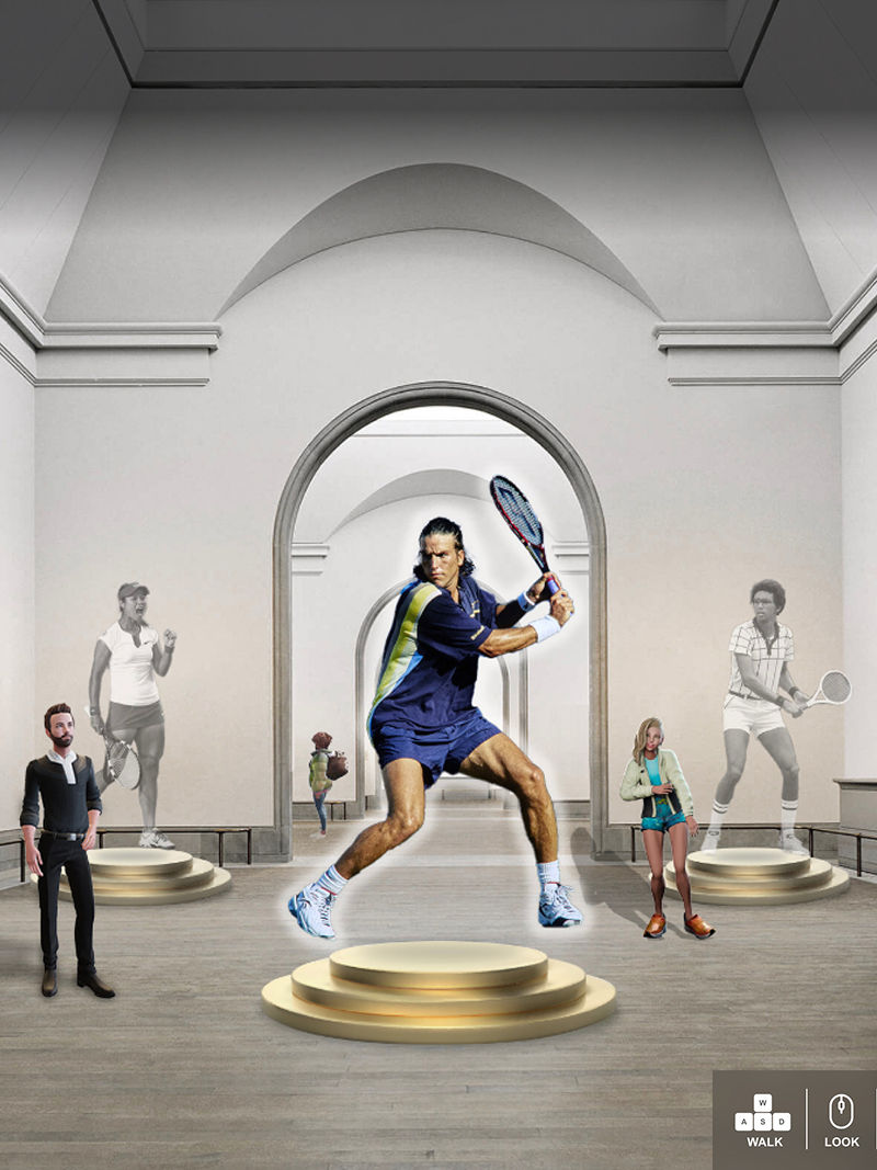 International Tennis Hall of Fame immersive digital experience