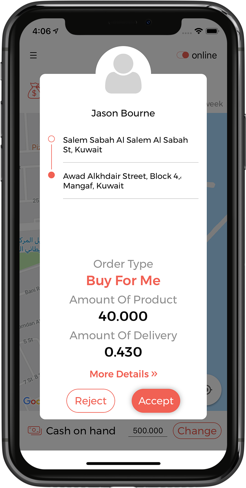 online product delivery app