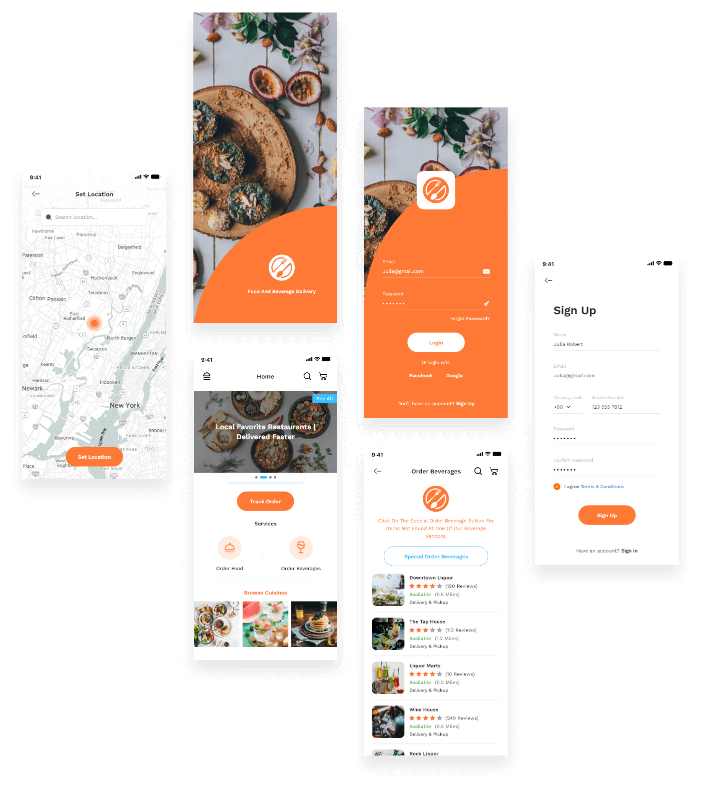 food delivery app