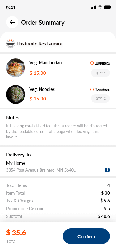 prestoeat food delivery app