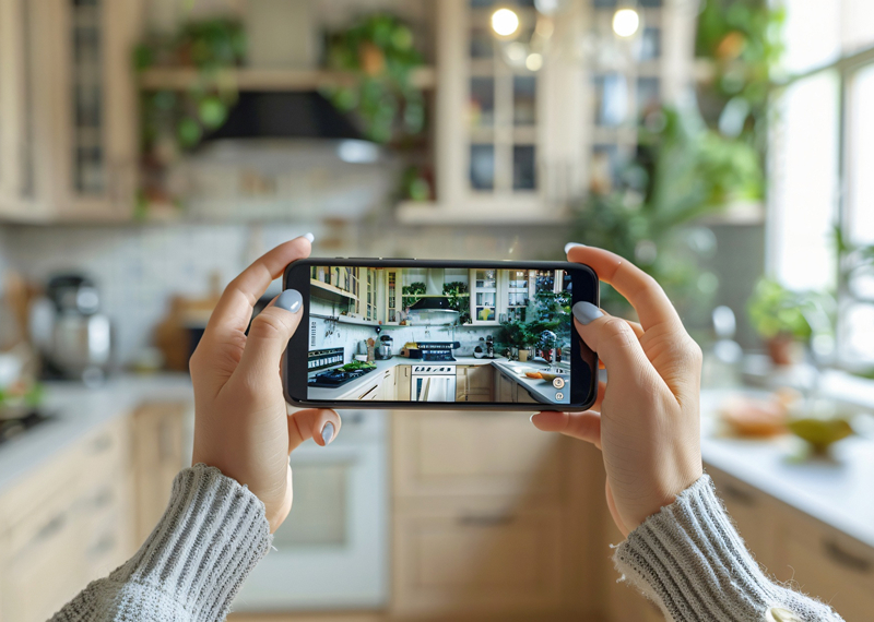 Mobile app with advanced search and virtual tour capabilities