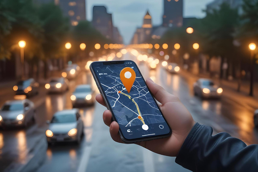 Ride-sharing app with real-time GPS tracking