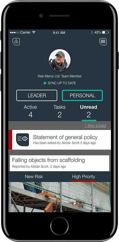 risk and damage management app