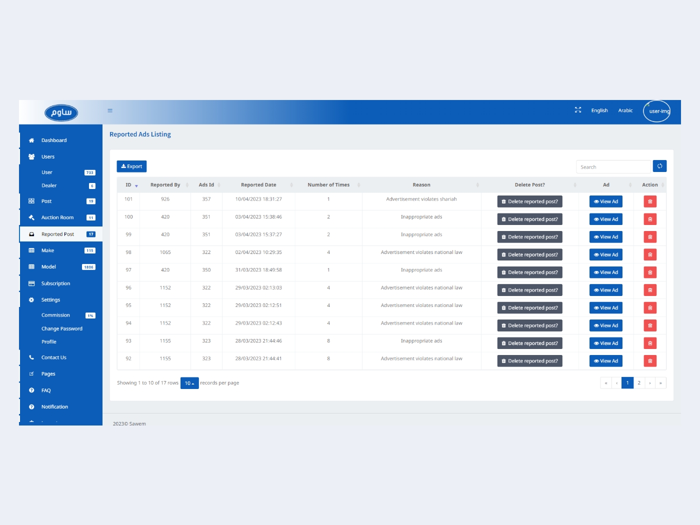 Sawem - Online Car Bidding Mobile Application