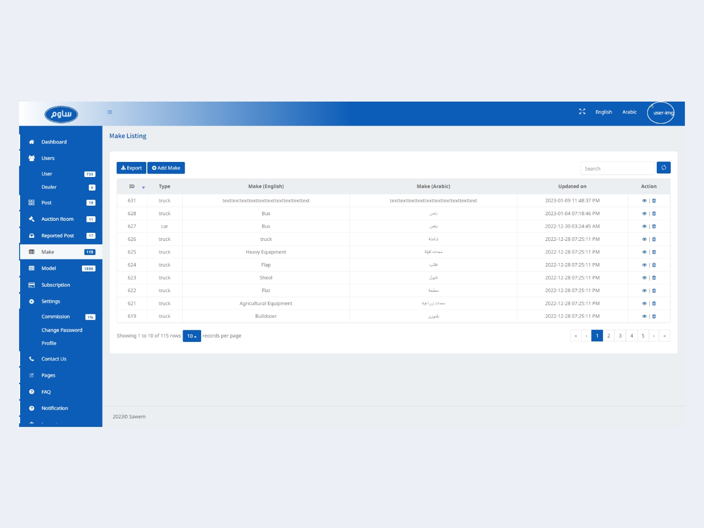 Sawem - Online Car Bidding Mobile Application