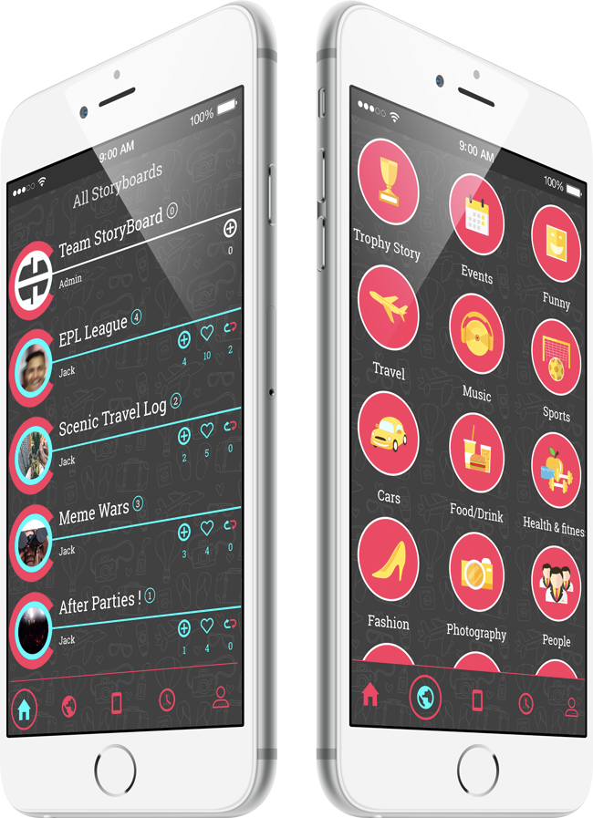 storyboard iphone screen