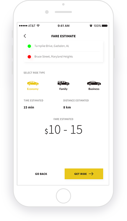 on-demand taxi app