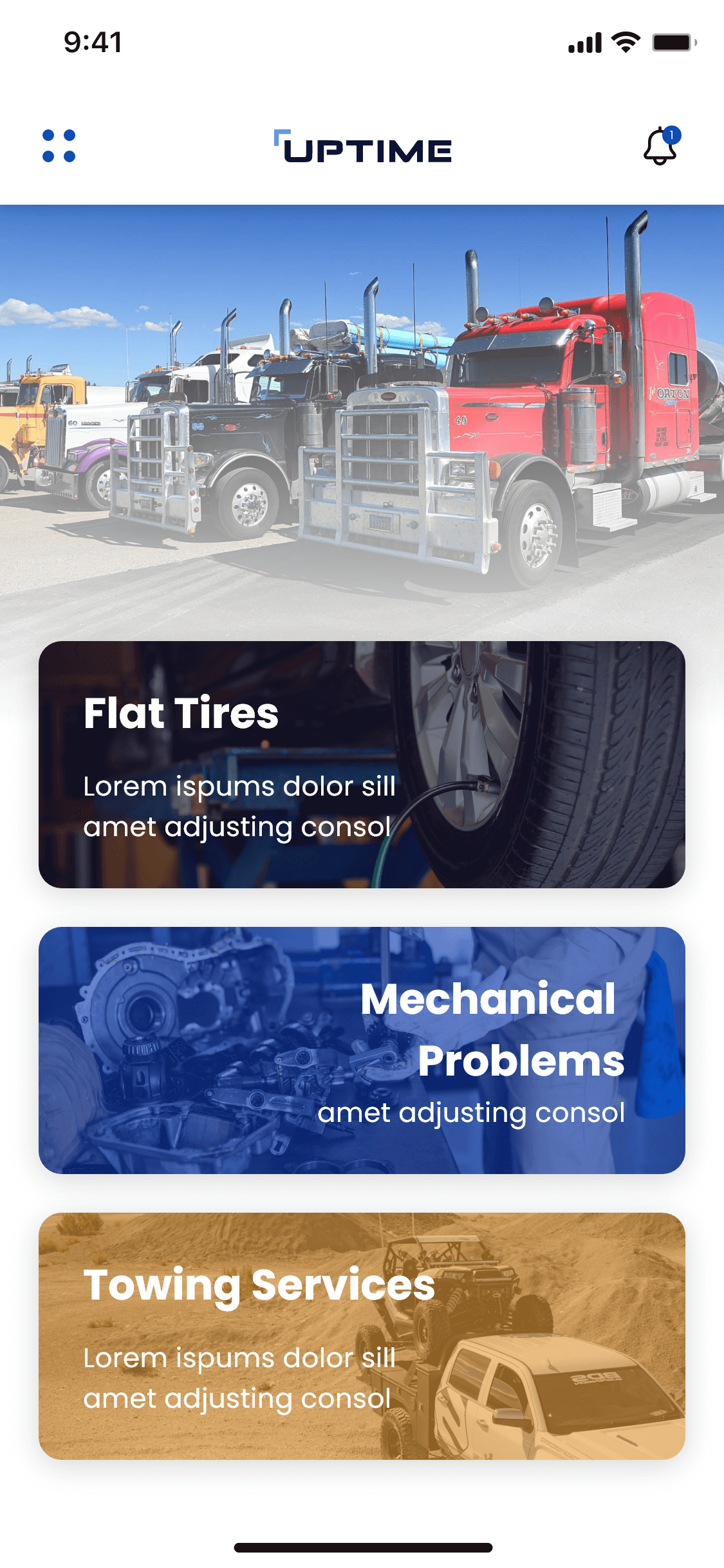 on demand truck repair service app