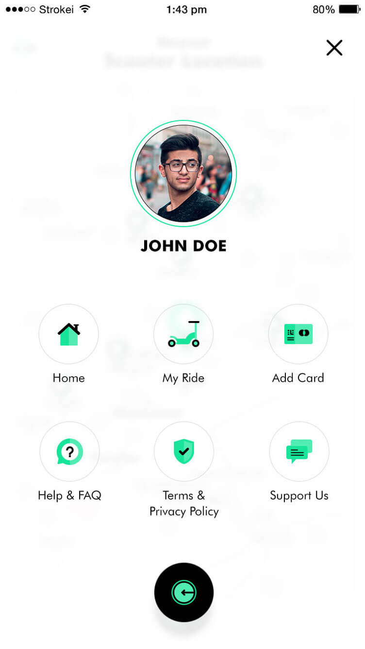 automated scooter rental app