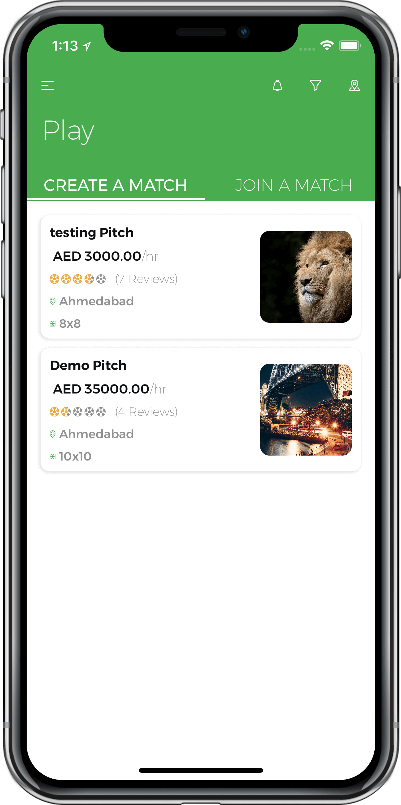 playground reservation app