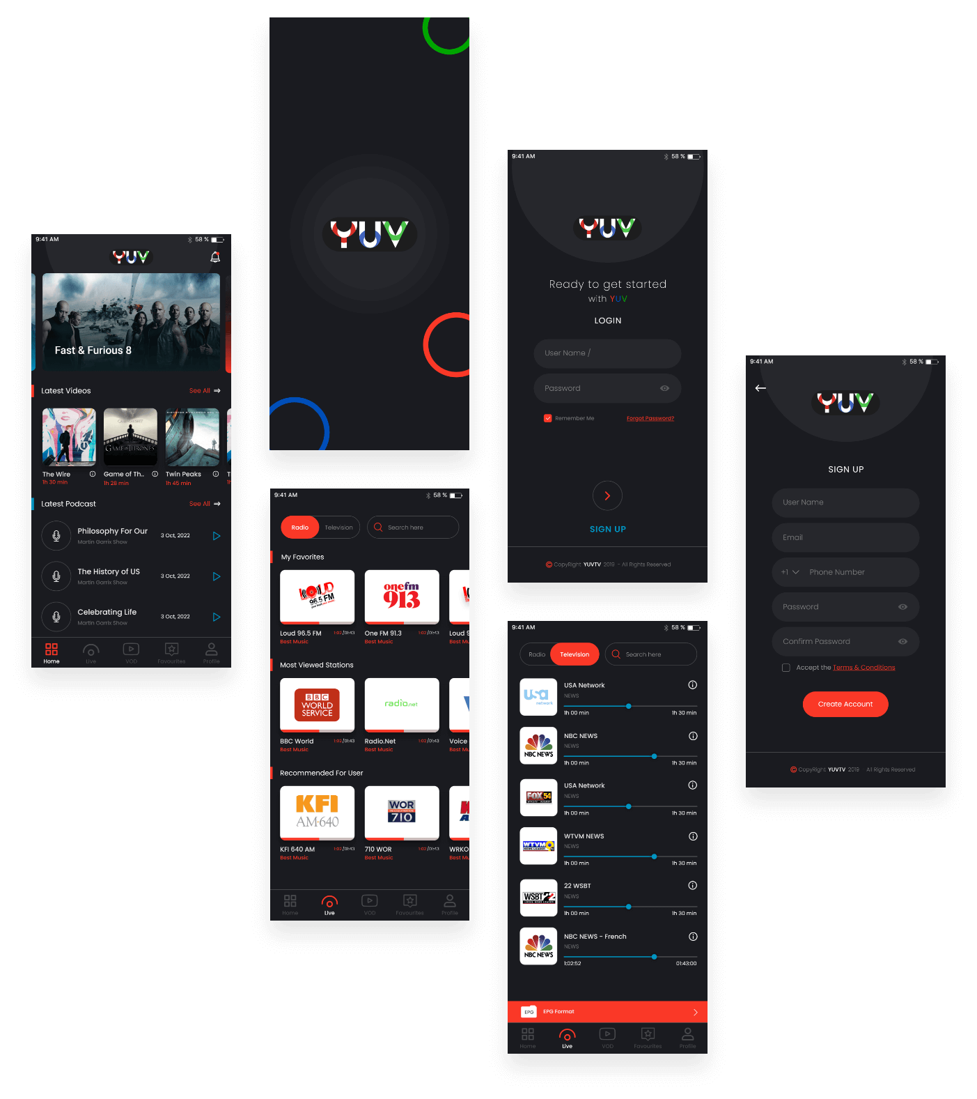 yuv tv ott platform development
