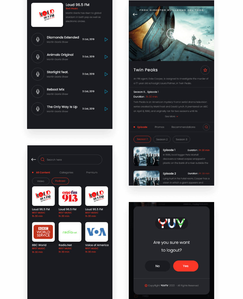 yuv tv ott platform development