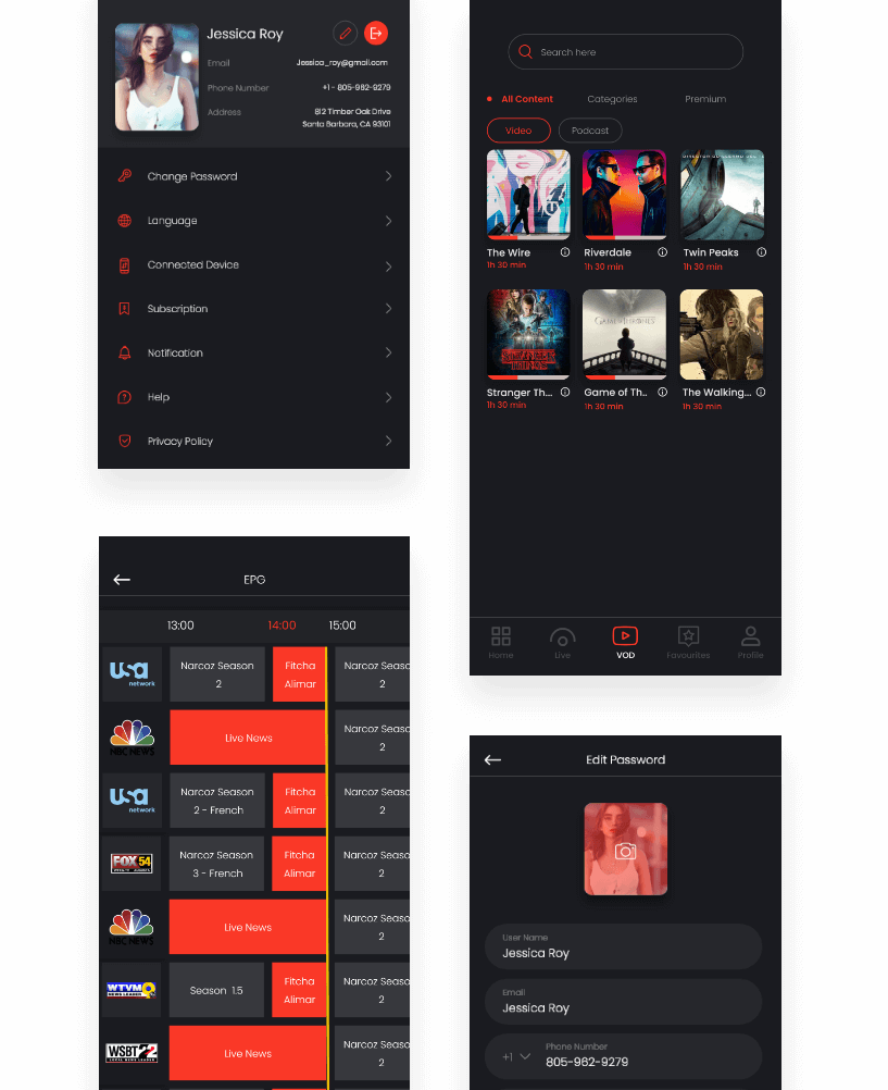 yuv tv ott platform development