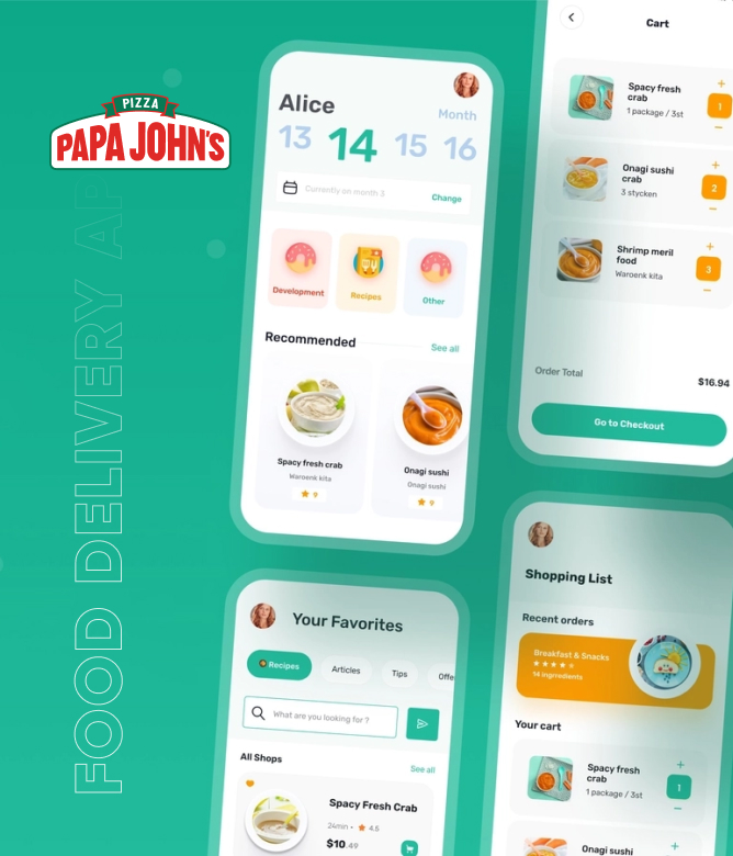 Papa John's Pizza Delivery App