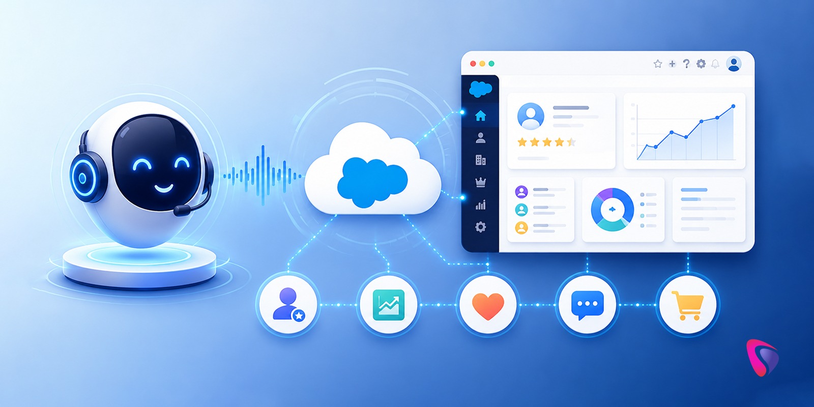 how to integrate ai voice assistants with salesforce crm