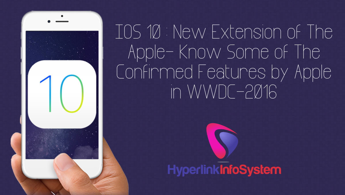 ios 10 : new extension of the apple