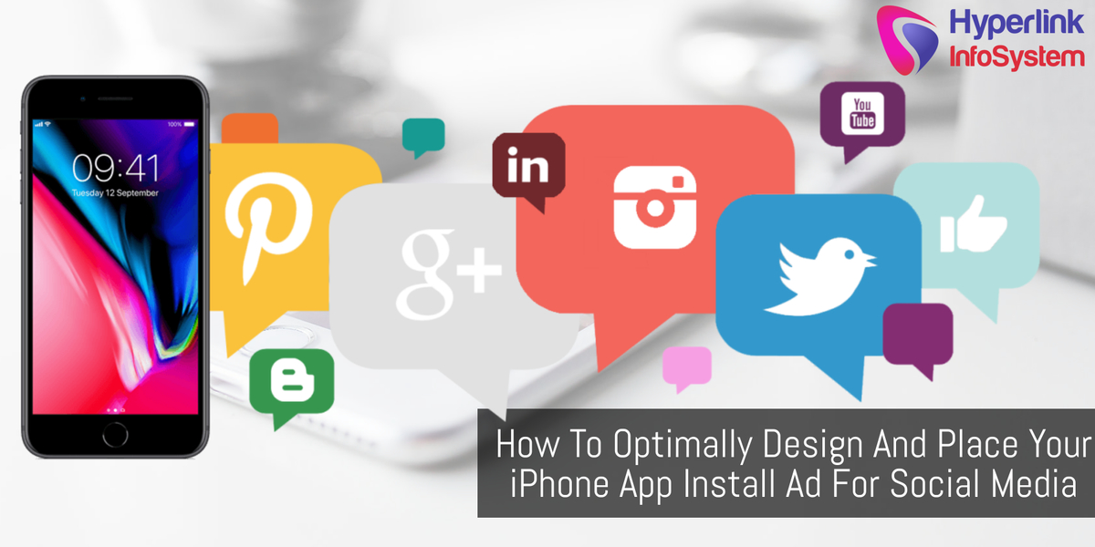 place your iphone app install ad for social media