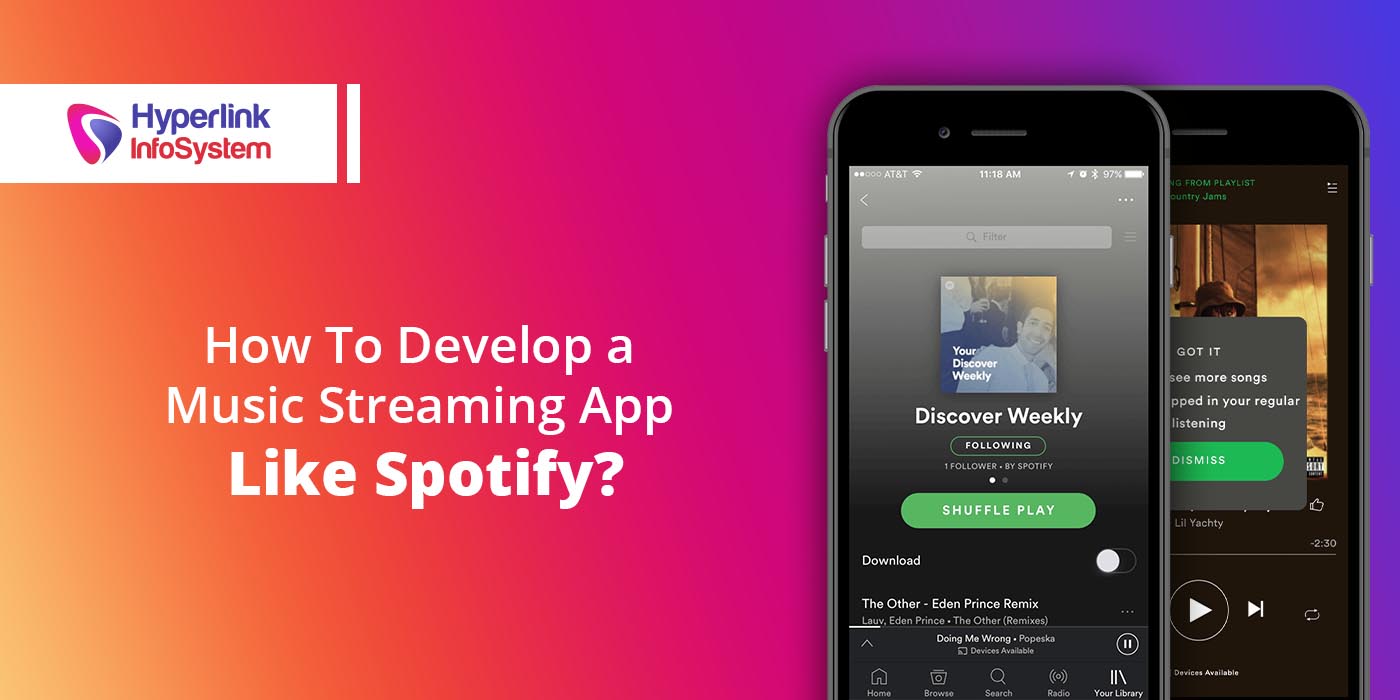 develop a music streaming mobile app like spotify
