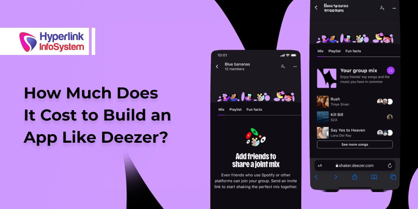 cost to build an app like deezer