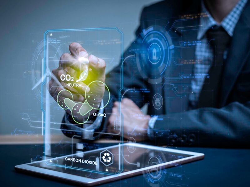 blockchain carbon emissions tracking & reporting system