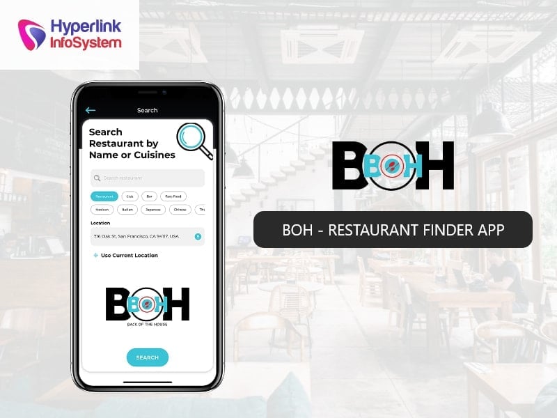 boh - restaurant finder app