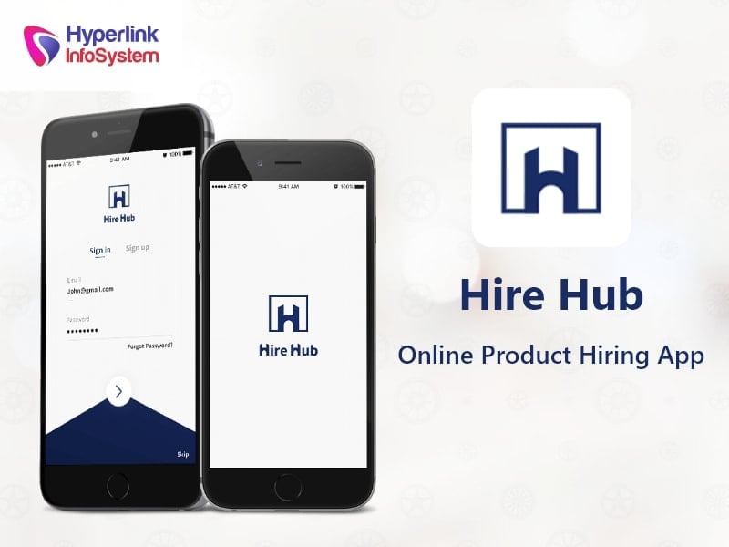 hire hub – online product hiring app