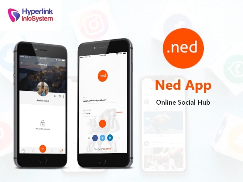 ned app – online social hub