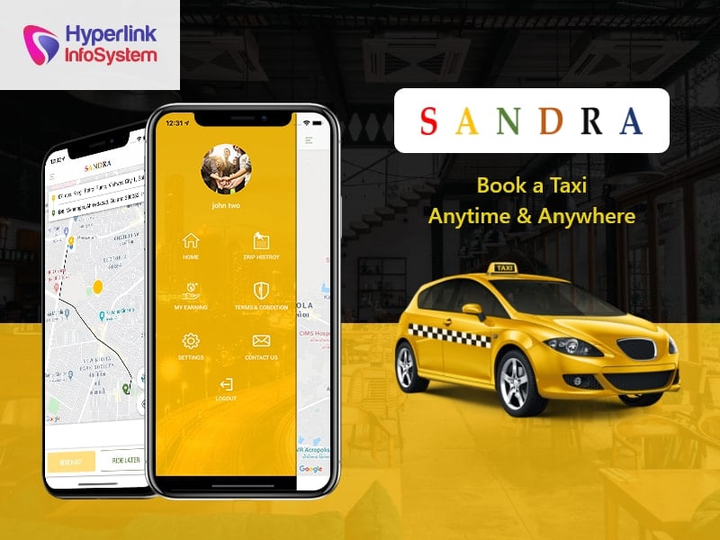 sandra - online taxi booking app