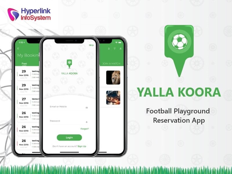 yalla koora: football playground reservation app