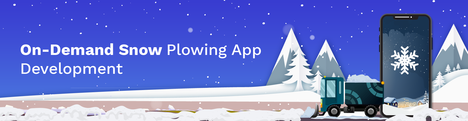 on-demand snow plowing app