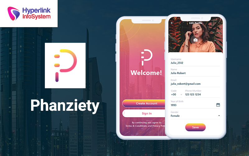 phanziety social app development